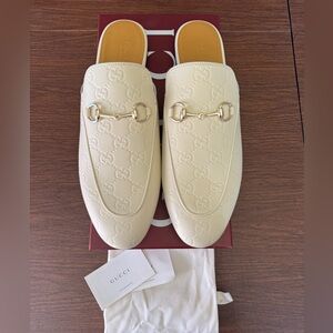 Gucci GG Princetown Embossed Mules